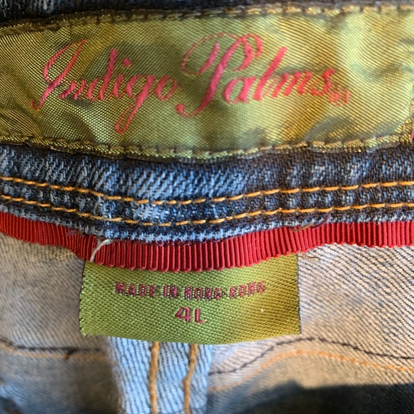 Indigo Palms Tommy Bahama Wide Leg Low Rise Jeans Size 4L - Picture 4 of 5